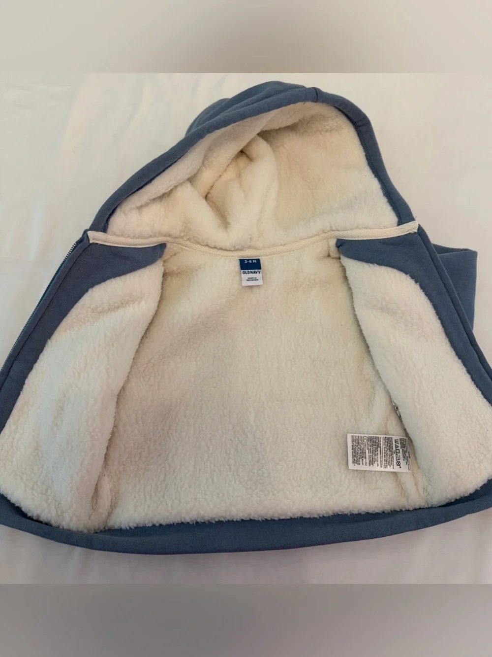 Old Navy Sherpa Lined Zip Hoodie NWT Baby‎ Size 3-6 Months